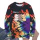 thumbnail image 4 of Camiseta suelta estampada a la moda para mujer, blusa de manga larga, cuello redondo, camisetas informales Pompotops FGAJ10170, 4 of 5