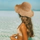 thumbnail image 3 of Floppy Big Beach Sombreros de Paja para Mujer Plegable Verano ala Ancha Sombrero para el Sol Plegable Sombrero de Paja de Viaje para Mujer Sombrero Fedora, 3 of 5