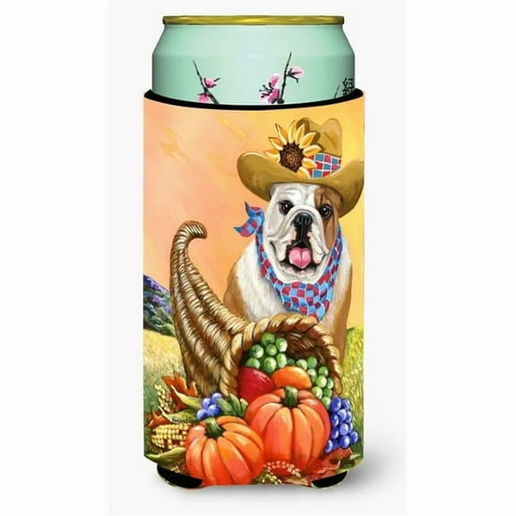 Carolines Treasures English Bulldog Autumn Tall Boy Hugger Tall Boy multicolor