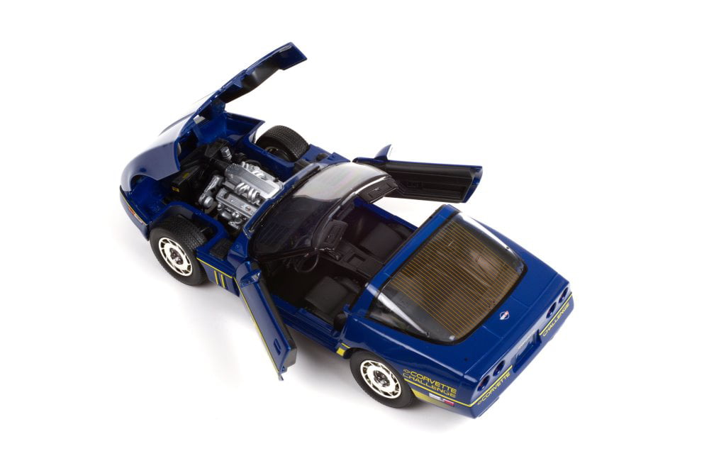 1988 Chevy Corvette C4 - Corvette Challenge Race Car, Dark Blue -  Greenlight 13597 - 1/18 scale Diecast Model Toy Car