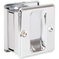 thumbnail image 2 of Square Pocket Door Lock, Passage (Hall/Closet) Latch, Polished Chrome by Stone Harbor Hardware, 2 of 3