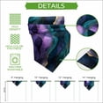 thumbnail image 5 of Purple Blue Ombre Table Runner Linen Burlap Table Runner 70 Inches Long Modern Luxury Abstract Marble Texture Dresser Scarves for Kitchen Island Coffee Dining Party Wedding Holiday Decor 13"x70", 5 of 8