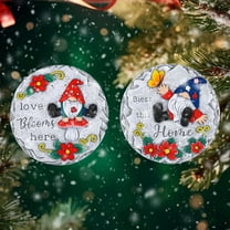 2 Pack Grandma's Garden Stepping Stones, 10 Inch Hand Painted Outdoor Decor for Walkway, Yard Art & Landscaping, Ideal Christmas Gift for Grandma and Garden Lovers