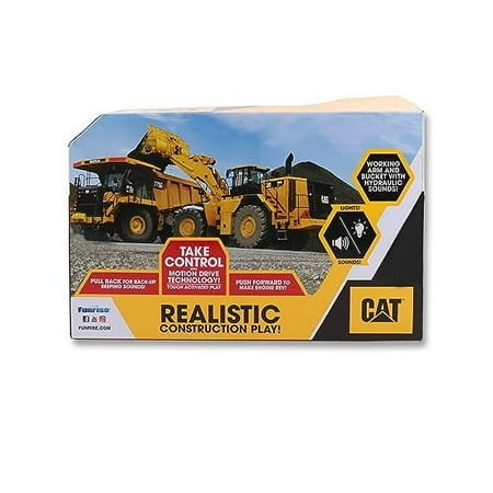 CAT Construction Toys, 11.5" Power Haulers Excavator, Realistic Lights & Sounds, Motion Drive Technology, Working Features, and Interactive Play for Ages 3+