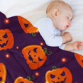 thumbnail image 5 of Manta de Halloween con esqueleto fantasma y calabaza, manta de franela para Halloween, para sala de estar, cama, silla, decoración, 5 of 5