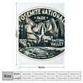thumbnail image 4 of Orinice Yosemite National Park Warm Lightweight Blanket Soft Fleece Throw Blanket for All Seasons - Cow Gifts Blanket, Living Room Sofa Decor, Multiple Sizes Available 50x60in, 4 of 6