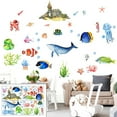 thumbnail image 3 of 4 Uds., Calcomanías de Pared de Oceánicos, Ballenas Marinas, , de , Calcomanías Decorativas de Dibujos dibujos dibujos animadoss Colco vinilo océano pegatinas de pared, 3 of 7