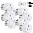 thumbnail image 1 of CUITING E26/E27 3 Prong Adapter Count Light Bulb Socket & Extender, 1 of 6
