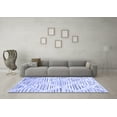 thumbnail image 3 of Ahgly Company Indoor Rectangle Abstract Blue Contemporary Area Rugs, 8' x 10', 3 of 4