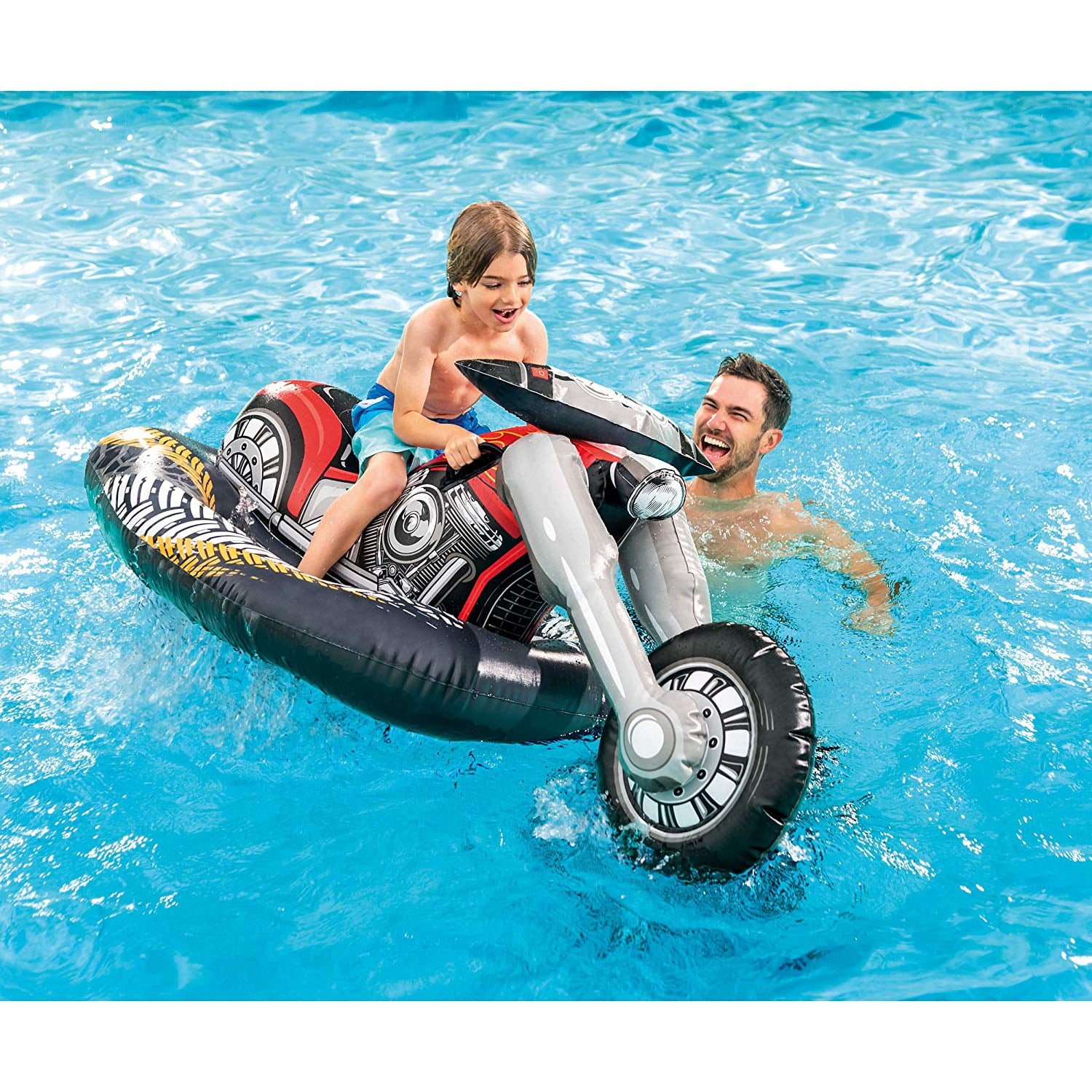 Intex Cruiser Motorcycle Floatie, Big Inflatable Ride-On