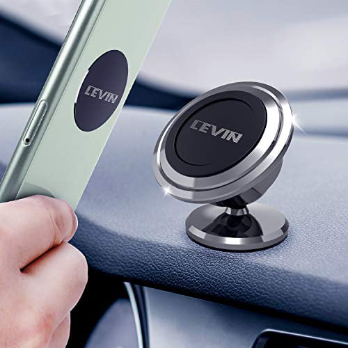 SpringSaid Universal 360° Rotation Magnetic Phone Car Mount Magnetic Cell Phone Car Holder Magnetic Phone Mount Fit for iPhone12 /Samsung/All Smartphones Super Strong Magnet 