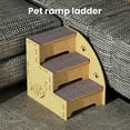 thumbnail image 4 of CBFFDC Three-step Pet Stairs For Beds And Sofas Convenient Pet Ladder Detachable Easy to Install Three step Ladder for Dogs Cats, 4 of 4