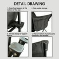 thumbnail image 3 of kurtrusly Chaise de Camping Chaise Extérieure Design Robuste et Durable pour Camping Randonnée, 3 of 8