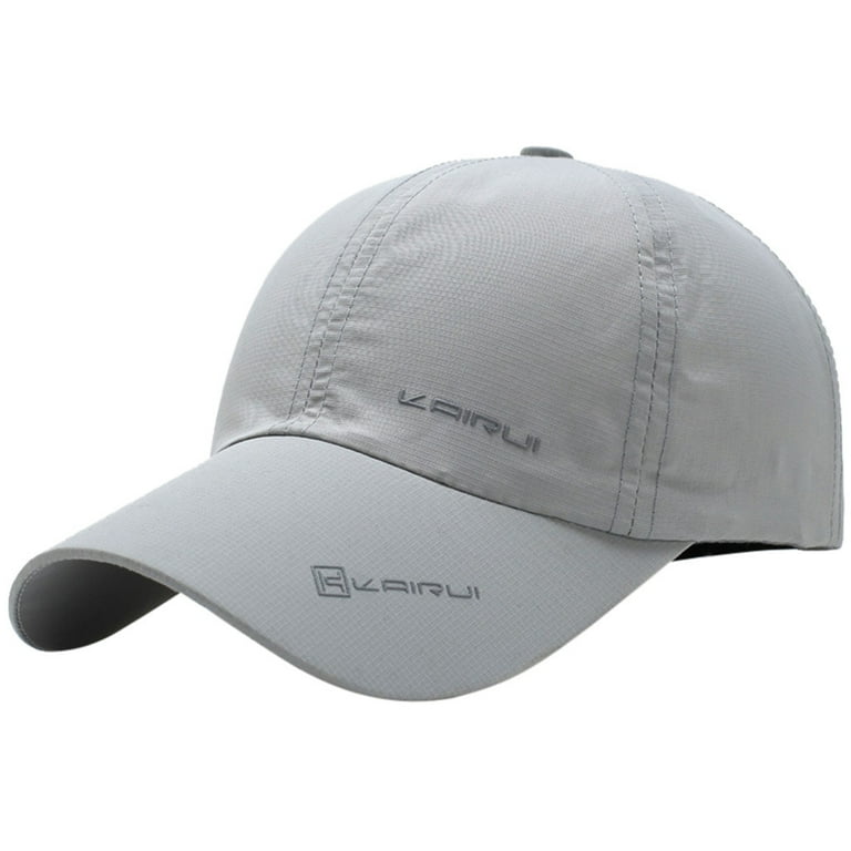 Men's Cotton Canvas Baseball Cap – Wide Brim Sun Hat For Running & Outdoor Sports