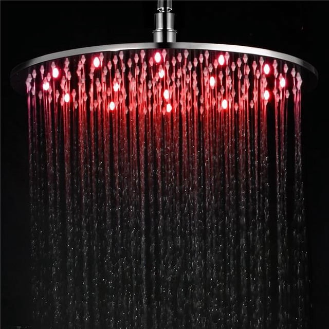 ALFI Brand LED16R-PC Chrome 16" Round Led Rain Shower Head