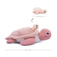 thumbnail image 2 of Les Ptipotos Sea Turtle Mom & Baby Plush Stuffed Animal Set & Eco-Friendly Toy in Pink, 2 of 5