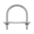 thumbnail image 1 of Unique Bargains Rond U-Bolts 2 Ensembles 62mm (2,44 ') Largeur Intérieure 87mm Longueur M8 304 Acier Inoxydable avec Rondelles et Plaques d'Écrous, 1 of 5