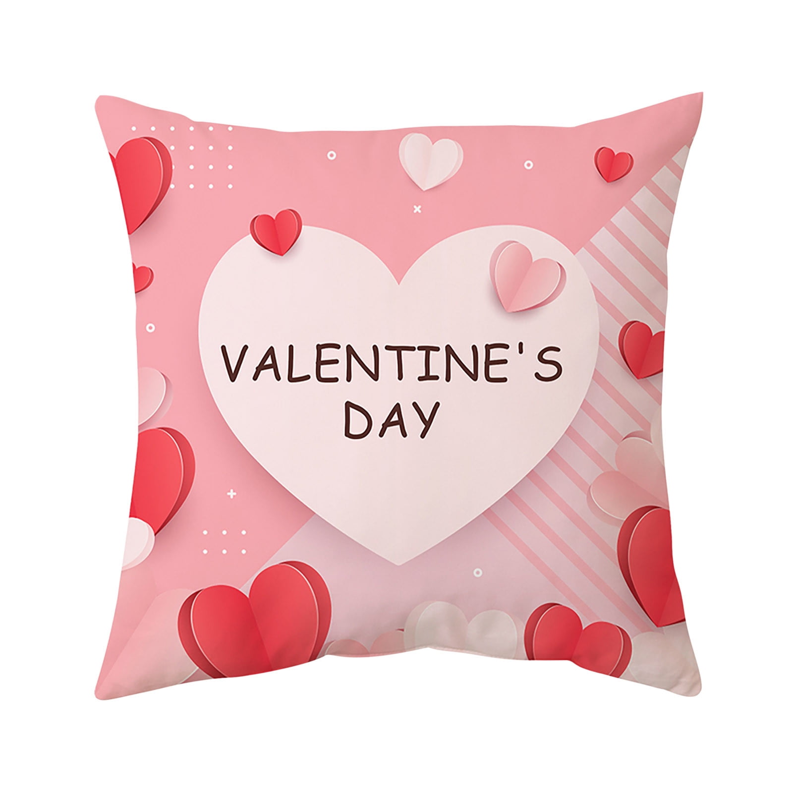 PEONAVET Valentine's Day Throw Pillow Covers 18 x 18 Inch Holiday