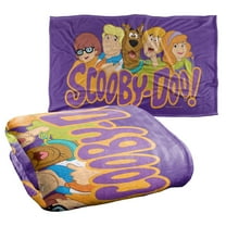 Scooby Doo Scooby and Gang Purple Silky Touch Super Soft Throw Blanket 36" x 58"