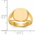 thumbnail image 5 of 14K Yellow Gold Men's Signet Ring Size 9, 5 of 6