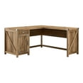 thumbnail image 1 of Bush Furniture Knoxville Bureau en L 60W avec Armoire en Pin Récupéré, 1 of 7