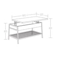 thumbnail image 3 of Pemberly Row Engineered Wood Lift-Top Coffee Table in Prime Oak, 3 of 17