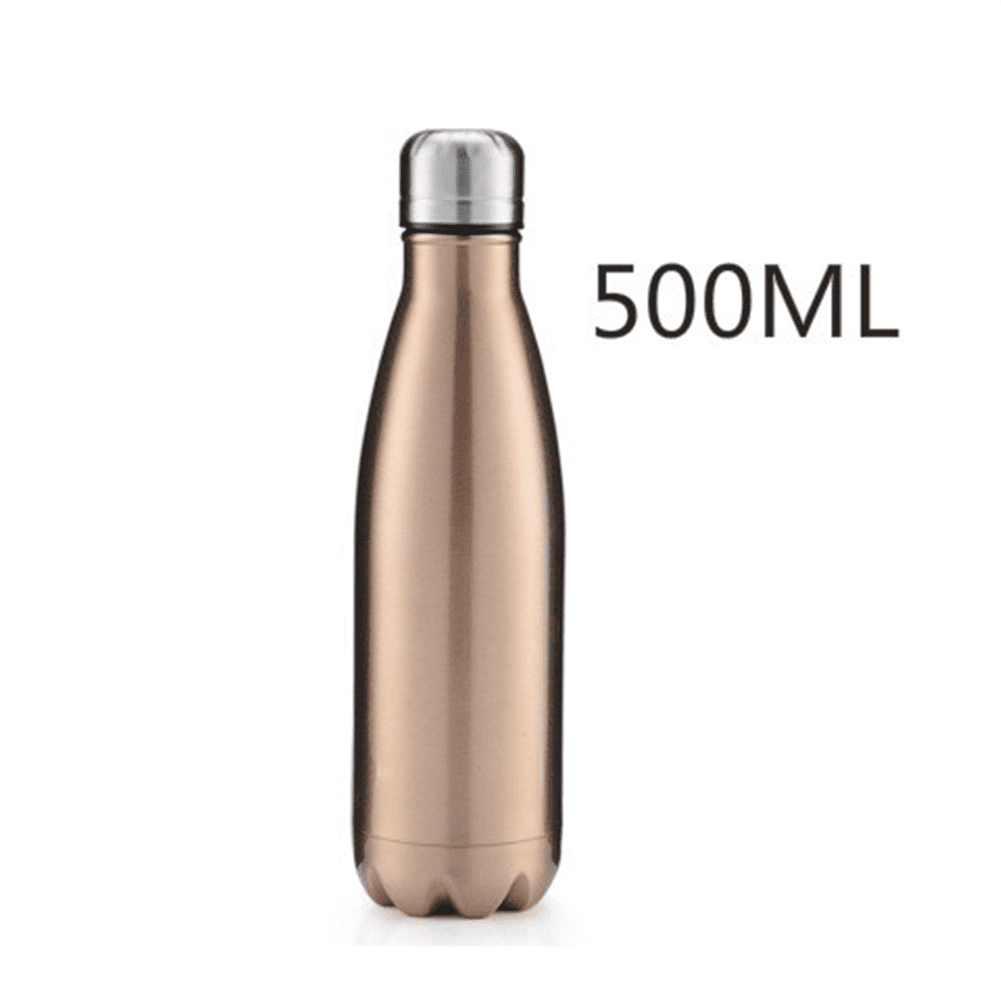 500ml-1000ml Stainless Steel Water Bottle Insulated Metal Gym Drink Chilly Flask 