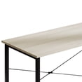 thumbnail image 5 of Castle Place Modern 39" Metal Computer Desk, Light Grey, 5 of 9