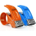 thumbnail image 1 of czcpp-Metal Packing Tape Dispenser, 2inch Heavy Duty Handheld Heavy Duty Tape Holder, 2Pcs, Orange + Blue, 1 of 4