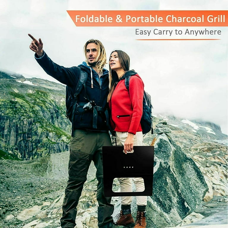 20 Portable Grill Charcoal Barbecue Grill Folding Grill Notebook