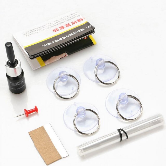 EGNMCR Automotive Glass Repair Fluid Car Window Glass Crack Chip Repair Tool 3ml Repair agent
