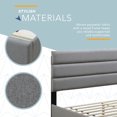 thumbnail image 4 of ClickDecor Hudson Upholstered Bed Queen Gray, 4 of 7