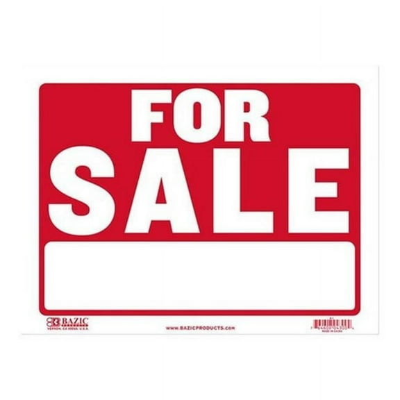 Bazic 9 x 12 in. Sale Sign