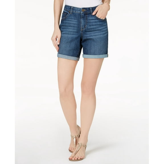 Style & Co Rolled Denim Shorts Spice 18