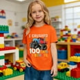 thumbnail image 2 of YUEHUA Toddler Kids Boys Girls Happy 100 Days of School Shirt School Celebration Student T-Shirt, 2 of 7