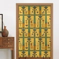 thumbnail image 4 of DouZhe Doorway Drape Split Curtains, Cartoon Ancient Egyptian Symbols Pattern Room Divider Privacy Door Curtains, 34" x 56", 4 of 7