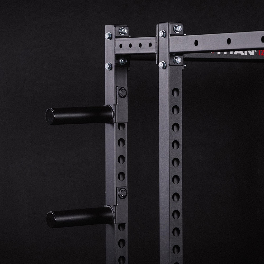 Titan Fitness T-2 Series Power Rack Extension Kit, Black 83" Height x 10" Depth, 2x2 12-Gauge Steel Uprights, Bolt-Together Rack Expansion for Home Gym with Weight Plate Holders