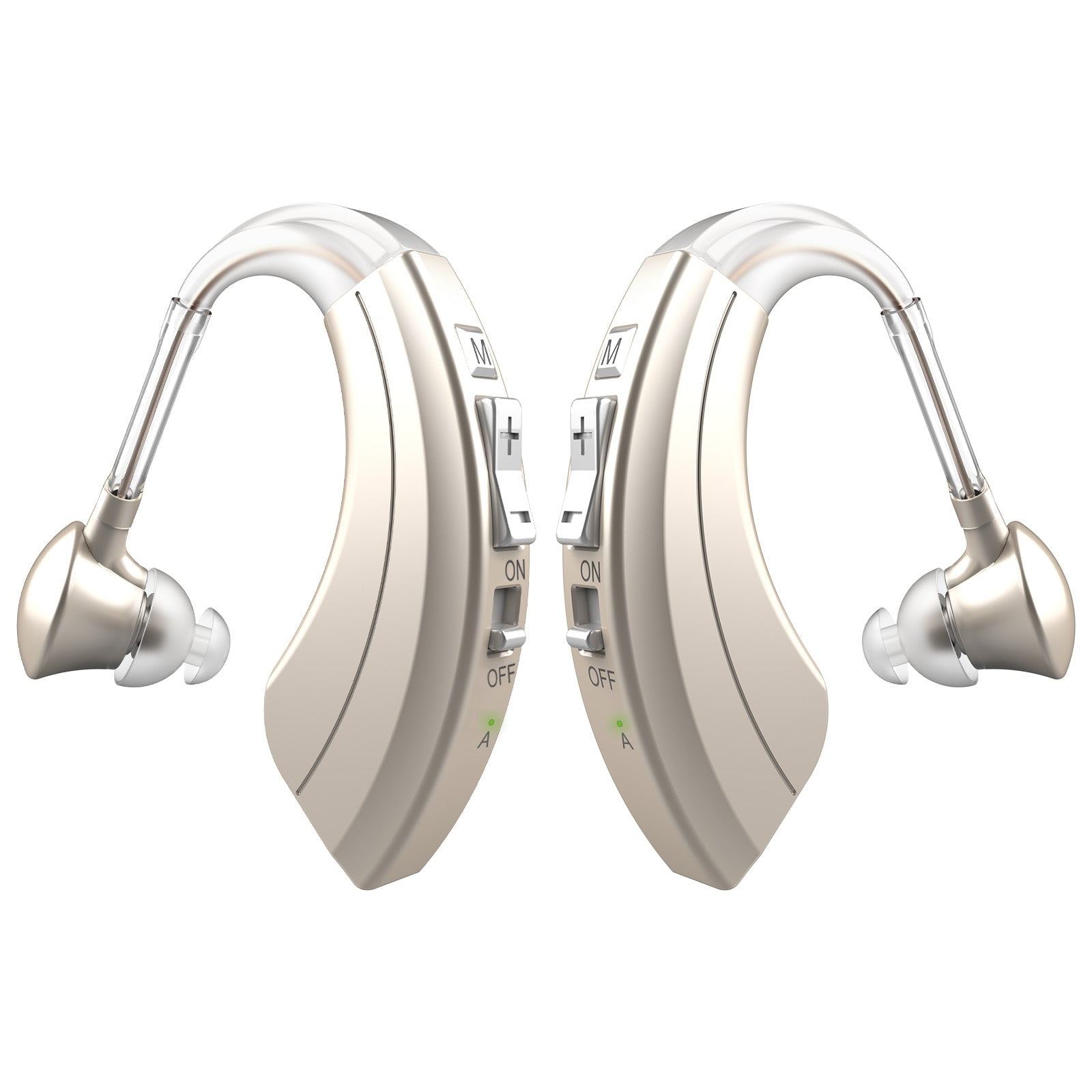 HIBRIQ Rechargeable Hearing Aids with Enhanced Speech, Noise Reduction & Feedback Cancellation for Seniors HH-1220AX