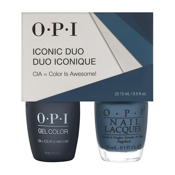 OPI Iconic GC/NL Duo  - GelColor Soak-Off Gel Lacquer   Nail Lacquer GCW53 / NLW53 CIA=Color Is Awesome!