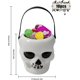 thumbnail image 2 of Mini Witch Cauldron Candy Bucket With Handle Plastic Cauldron Halloween Candy Holder Pot Skull Heads, 2 of 5