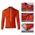 thumbnail image 6 of Santic Striped Mens Cycling Jersey Long Sleeve Bicycle Shirt Bike Jersey for Cyclist Red,L, 6 of 7