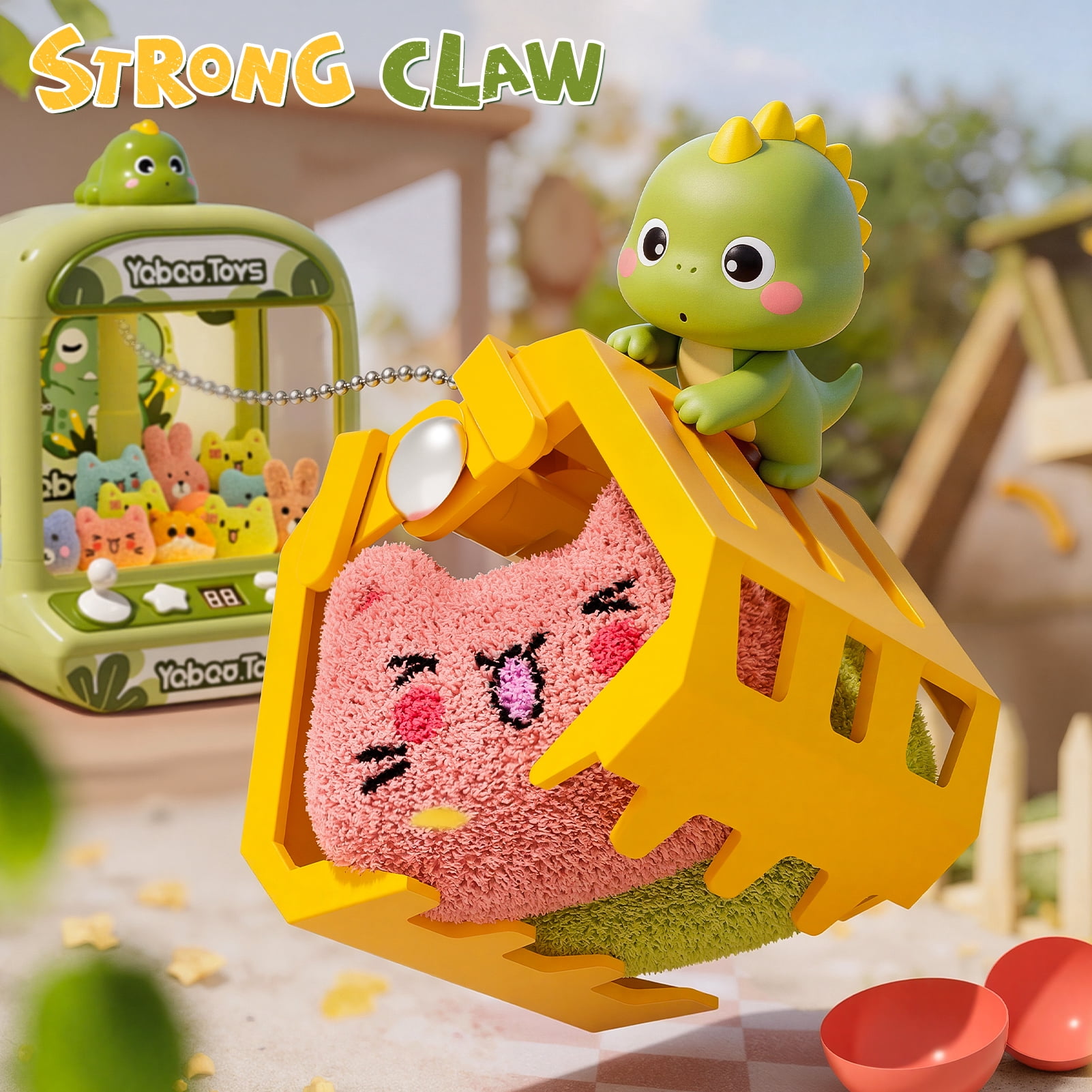Gelomee Claw Machine for Kids Girls, Dinosaur Vending Machine Toy for Boys, Christmas Party Birthday Gift for Aged 3 to 12 Year Old