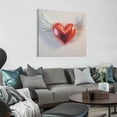 thumbnail image 2 of Fenyluxe Heart Wings Wall Decor for Bathroom Ready To Hang Room Home Art Decor 12x12in, 2 of 6