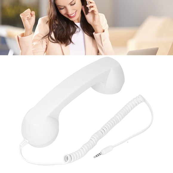 Combiné Téléphonique Rétro Sans Fil avec Son Clair, Prise 3,5 mm pour Maison Bureau Voyage, Matériau ABS Réduction de Radiation