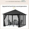 thumbnail image 2 of Bxaolu 9.84 x 9.84 Ft Mosquito Net with Zipper for Patio Camping Gazebo and Canopy Tent, Outdoor Gazebo Replacement Mosquito Netting Tent Screen Wall, Ultra Fine Mesh(Only Net No Frame), 2 of 9