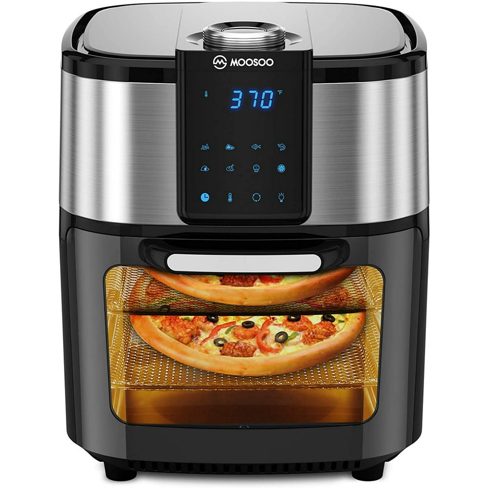 MOOSOO Air Fryer Oven, 12.7 Quart Air Fryer 1700W, 8in1 Oilless
