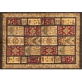 thumbnail image 1 of Ahgly Company Indoor Rectangle Abstract Brown Modern Area Rugs, 7' x 10', 1 of 4