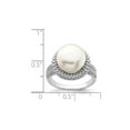 thumbnail image 2 of Gem & Harmony Freshwater Cultured 11-12mm Pearl Ring in Sterling Silver for Women, 2 of 6