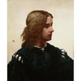 thumbnail image 3 of William Morris Hunt 20x24 Black Modern Framed Museum Art Print Titled - Ideal Head (1865), 3 of 5