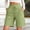 Mint Green, variant on Women Wide Leg Shorts High Waist Wide Leg Pocket Summer Vacation Linen Hiking Shorts Women Mint Green